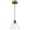 Access Lighting Port Nine Martini, Martini LED Pendant, Antique Brushed Brass Finish, Clear Glass 63140LEDDLP-ABB/CLR - alternate 1